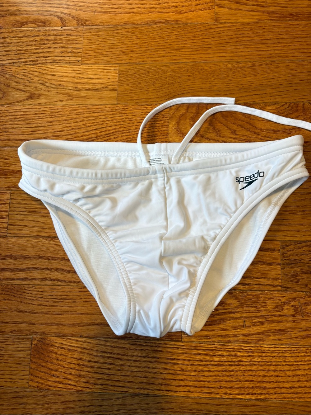 Speedo Menโs White Swim Brief